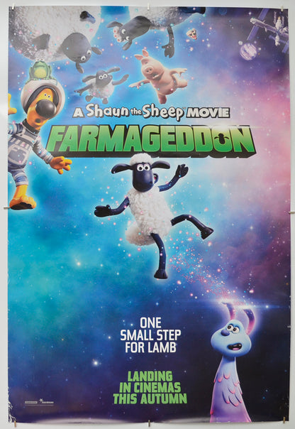 Shaun The Sheep : Farmageddon (Teaser / Advance Version) Original One Sheet Poster - Film Poster - Movie Poster  