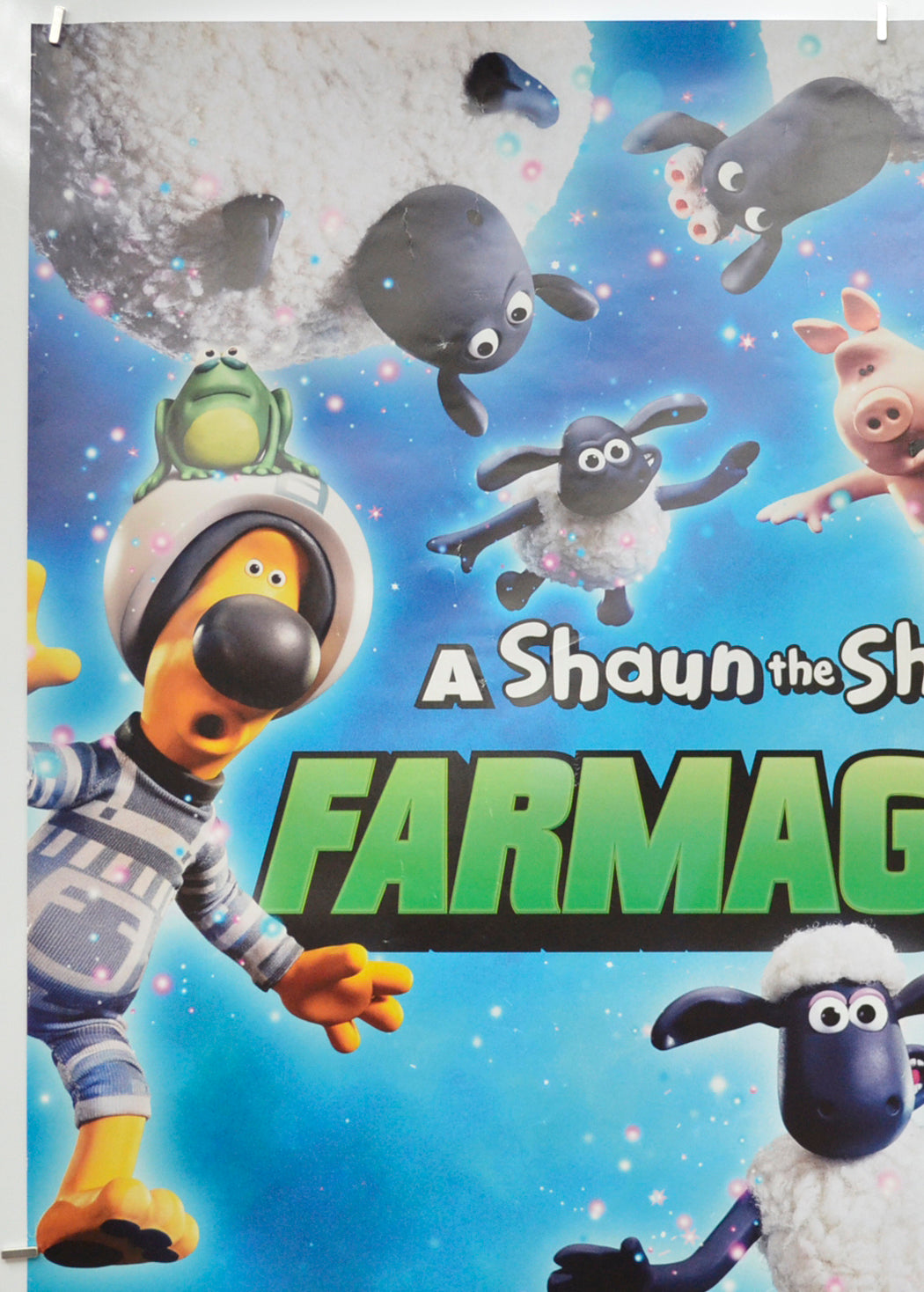 SHAUN THE SHEEP : FARMAGEDDON (Top Left) Cinema One Sheet Movie Poster 