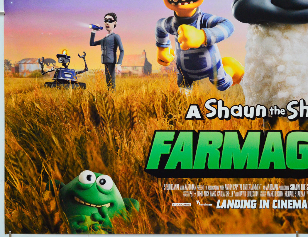 Shaun The Sheep : Farmageddon (Bottom Left) Cinema Quad Movie Poster 