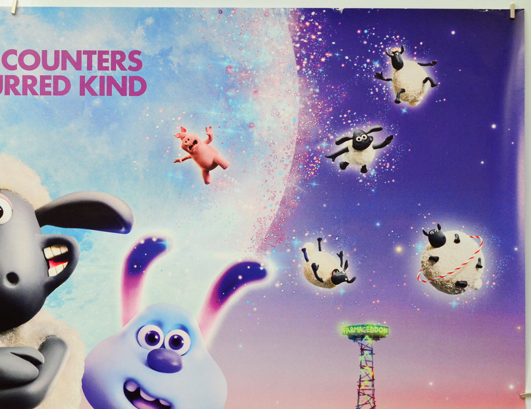 Shaun The Sheep : Farmageddon (Top Right) Cinema Quad Movie Poster 