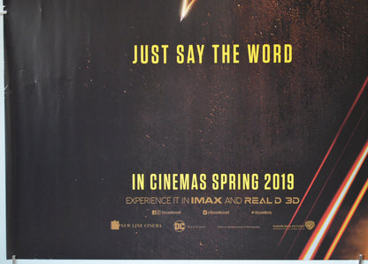 SHAZAM (Bottom Left) Cinema Quad Movie Poster 