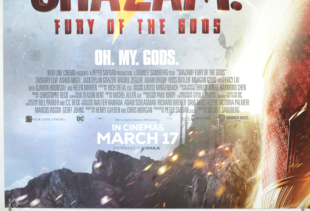 SHAZAM! FURY OF THE GODS (Bottom Left) Cinema Quad Movie Poster 