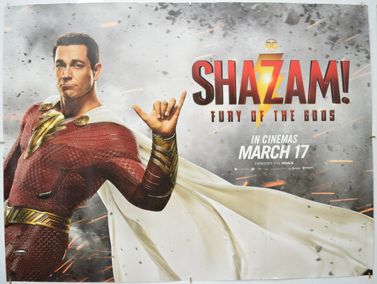 Shazam! Fury Of The Gods (Teaser / Advance Version) Original Quad Poster - Film Poster - Movie Poster  