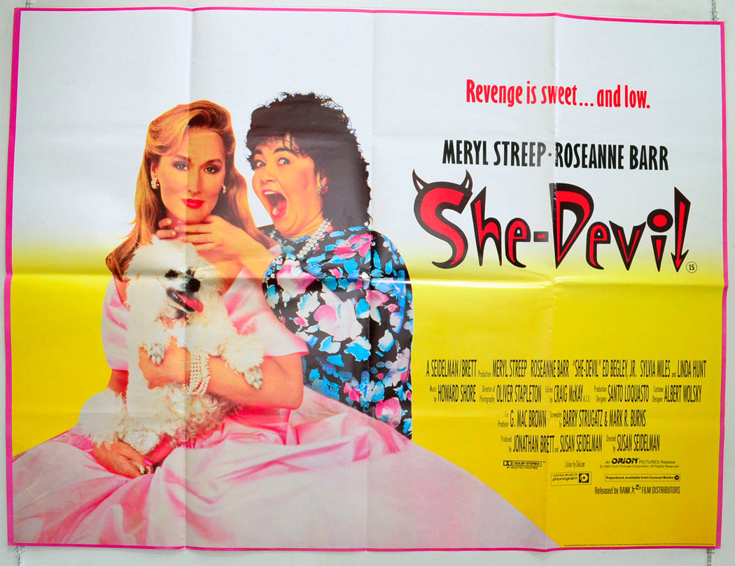 She-Devil Original British Quad Poster - Film Poster - Movie Poster 