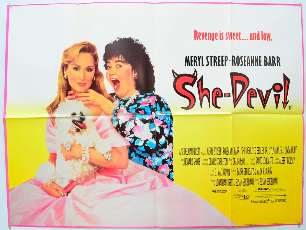 She-Devil Original Quad Poster - Film Poster - Movie Poster