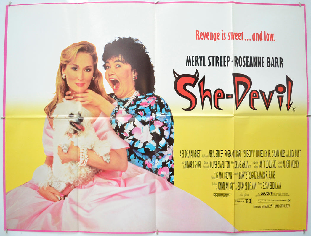 She-Devil Original Quad Poster - Film Poster - Movie Poster  