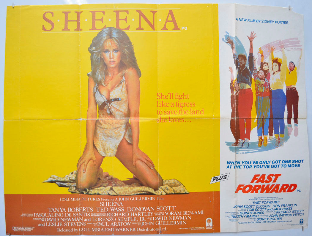 Sheena Original Quad Poster - Film Poster - Movie Poster