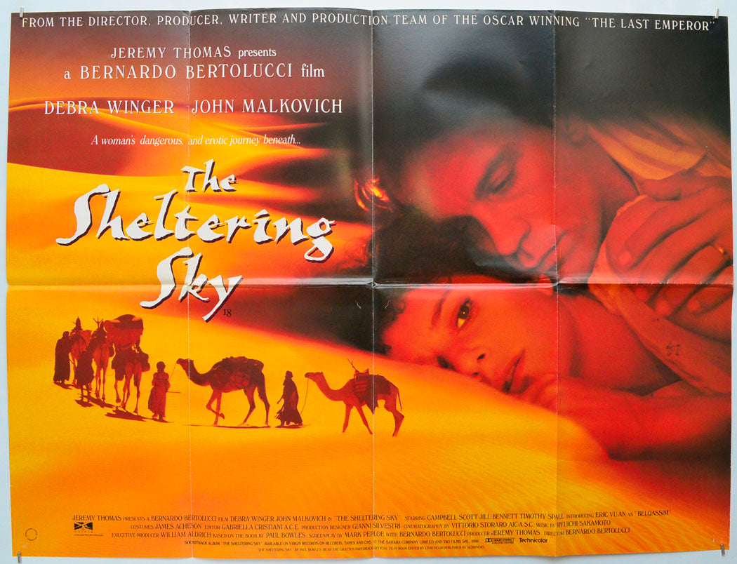 The Sheltering Sky Original Quad Poster - Film Poster - Movie Poster