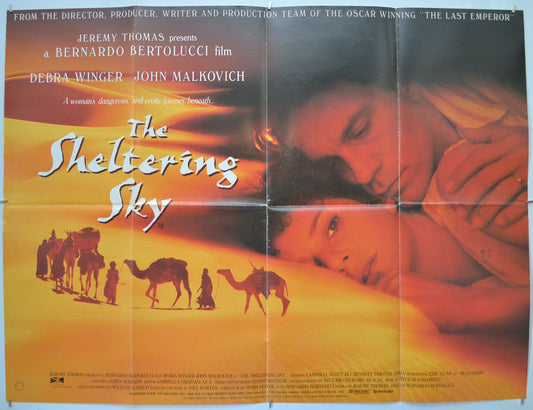 The Sheltering Sky Original Quad Poster - Film Poster - Movie Poster  