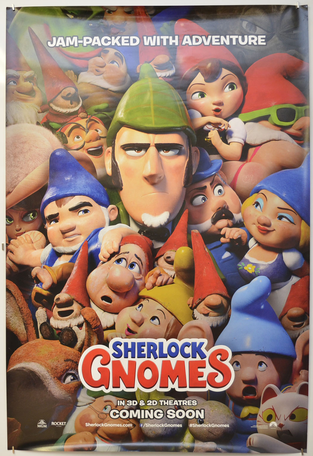 Sherlock Gnomes (Teaser / Advance Version)  Original One Sheet Poster - Film Poster - Movie Poster