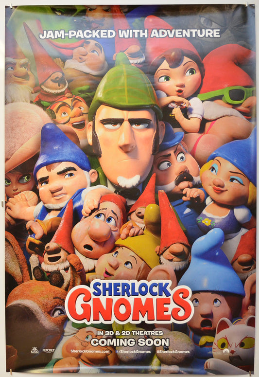 Sherlock Gnomes (Teaser / Advance Version)  Original One Sheet Poster - Film Poster - Movie Poster