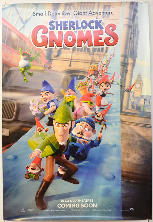 Sherlock Gnomes (Teaser / Advance Version 2)  Original One Sheet Poster - Film Poster - Movie Poster