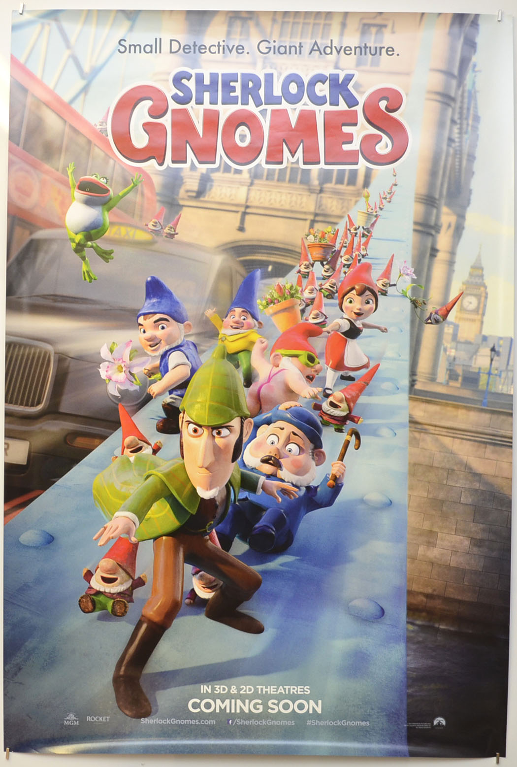 Sherlock Gnomes (Teaser / Advance Version 2)  Original One Sheet Poster - Film Poster - Movie Poster