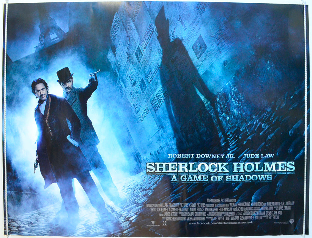 Sherlock Holmes - A Game Of Shadows Original British Quad Poster - Film Poster - Movie Poster 