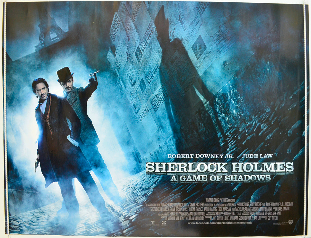 Sherlock Holmes - A Game Of Shadows Original Quad Poster - Film Poster - Movie Poster  