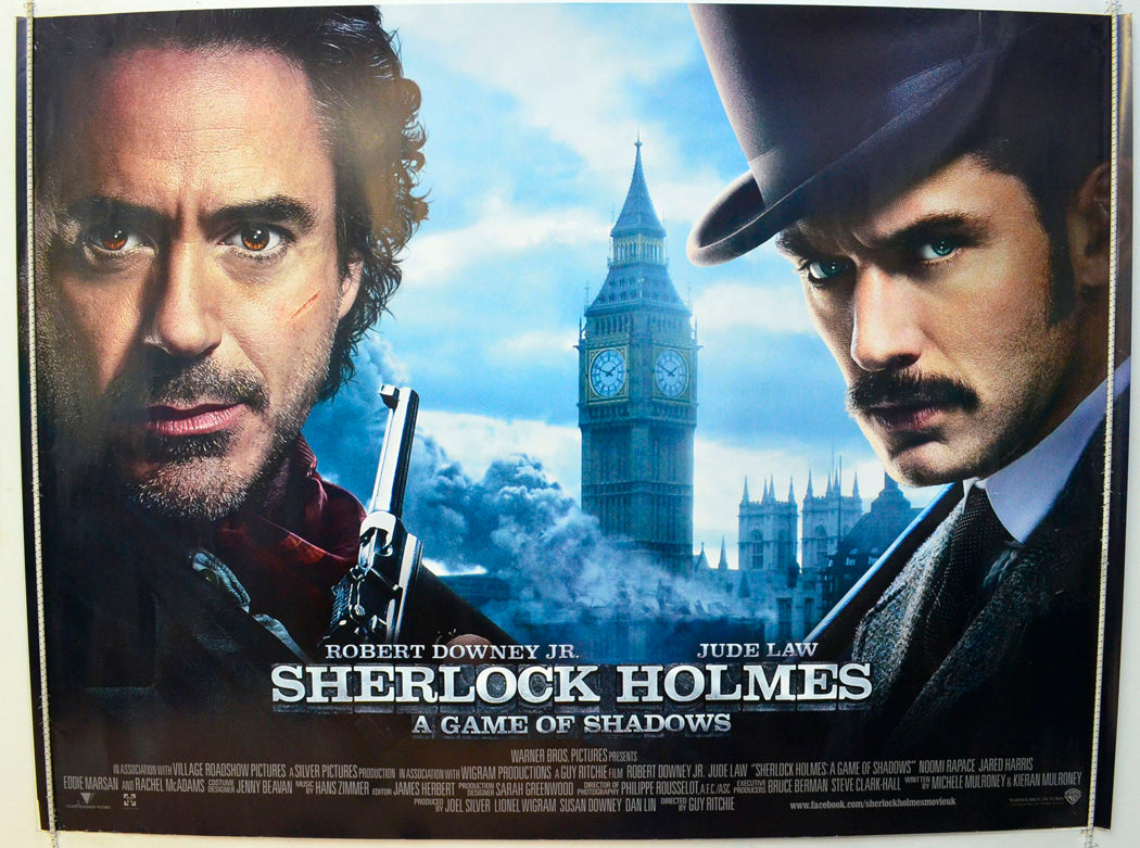 Sherlock Holmes - A Game Of Shadows  (Version 2)   Original British Quad Poster - Film Poster - Movie Poster 