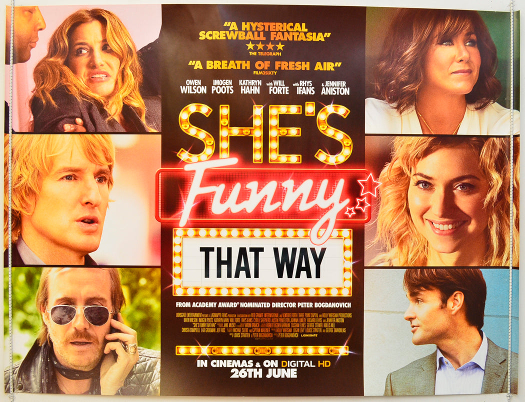 She's Funny That Way Original Quad Poster - Film Poster - Movie Poster  