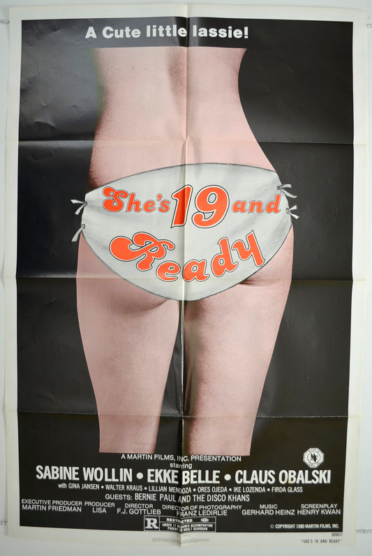 She's Nineteen And Ready  (a.k.a. Sunnyboy und Sugarbaby)  Original One Sheet Poster - Film Poster - Movie Poster 