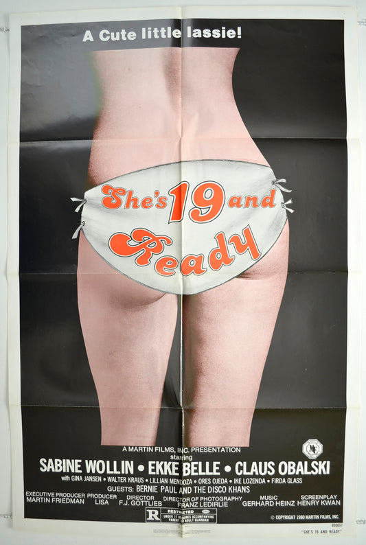 She's Nineteen And Ready  (a.k.a. Sunnyboy und Sugarbaby)  Original One Sheet Poster - Film Poster - Movie Poster 