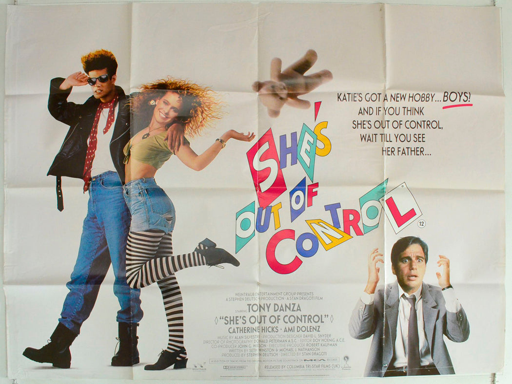 She's Out Of Control Original British Quad Poster - Film Poster - Movie Poster 