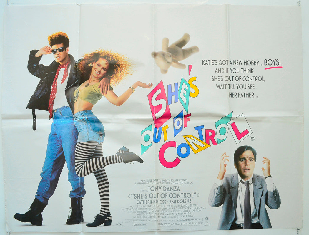 She's Out Of Control Original Quad Poster - Film Poster - Movie Poster  