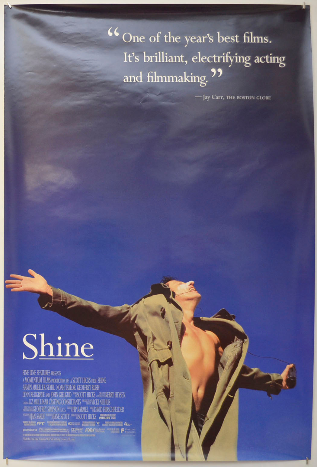 Shine Original One Sheet Poster - Film Poster - Movie Poster