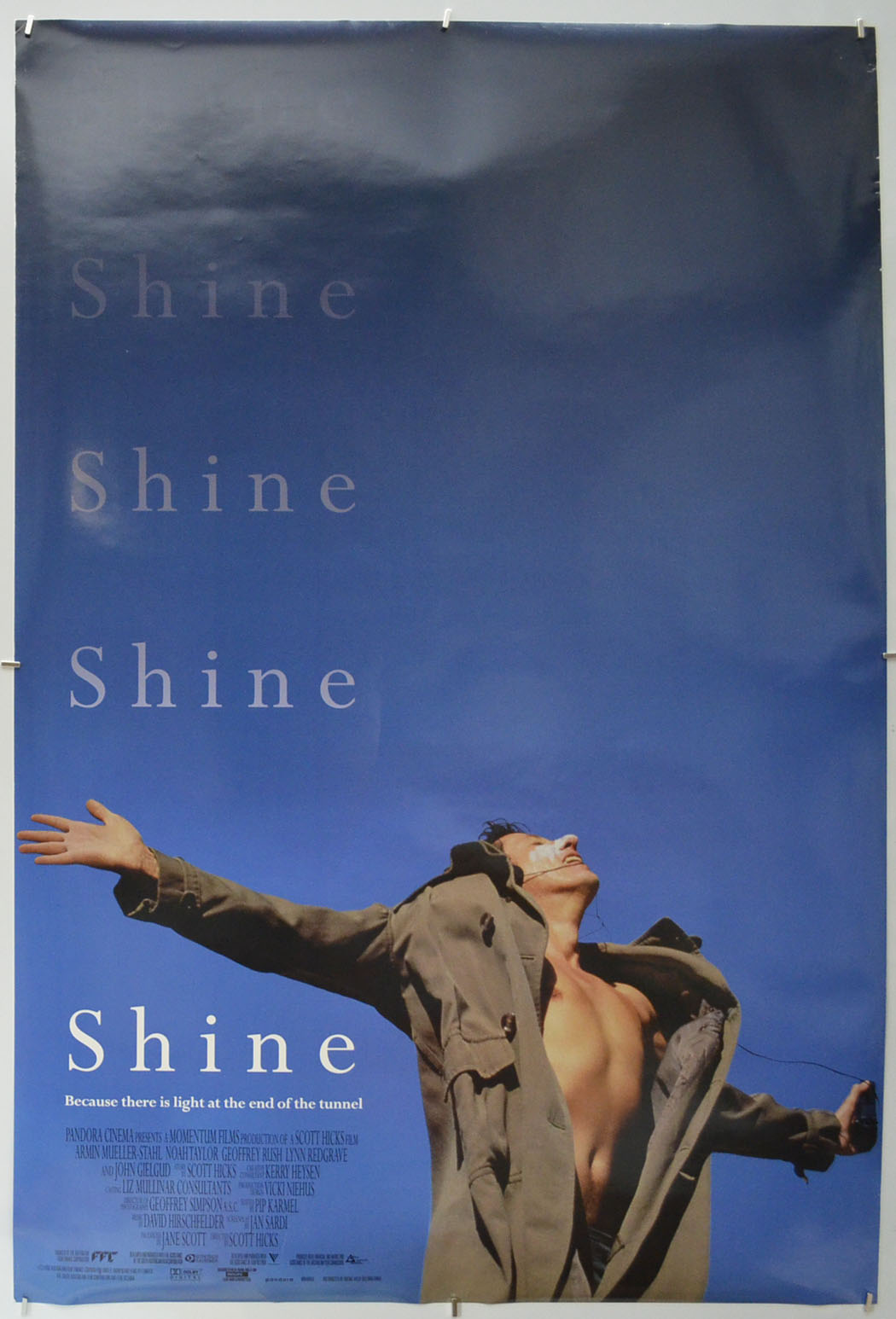 Shine Original One Sheet Poster - Film Poster - Movie Poster