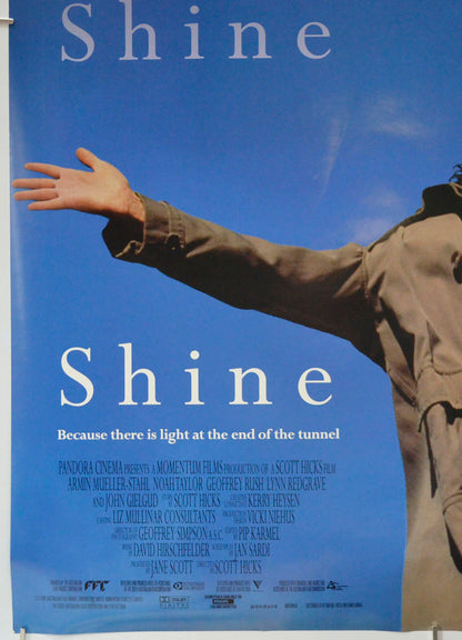 SHINE (Bottom Left) Cinema One Sheet Movie Poster 