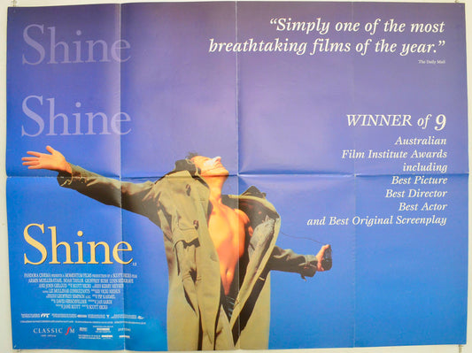 Shine Original British Quad Poster - Film Poster - Movie Poster 