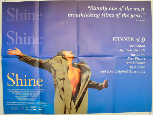 Shine Original British Quad Poster - Film Poster - Movie Poster 