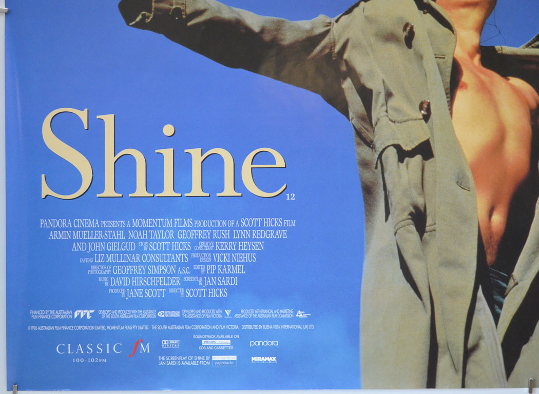 SHINE (Bottom Left) Cinema Quad Movie Poster 