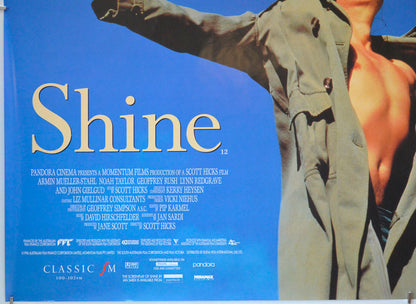 SHINE (Bottom Left) Cinema Quad Movie Poster 