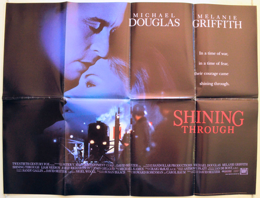 Shining Through Original British Quad Poster - Film Poster - Movie Poster 