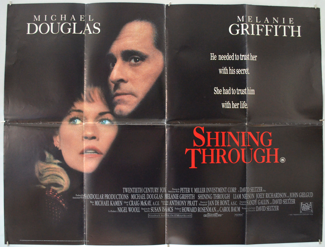 Shining Through (Design 2) Original Quad Poster - Film Poster - Movie Poster  