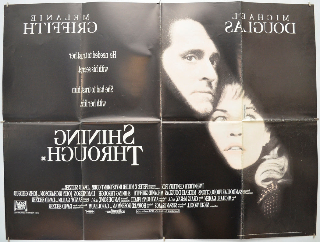 SHINING THROUGH (Back) Cinema Quad Movie Poster 