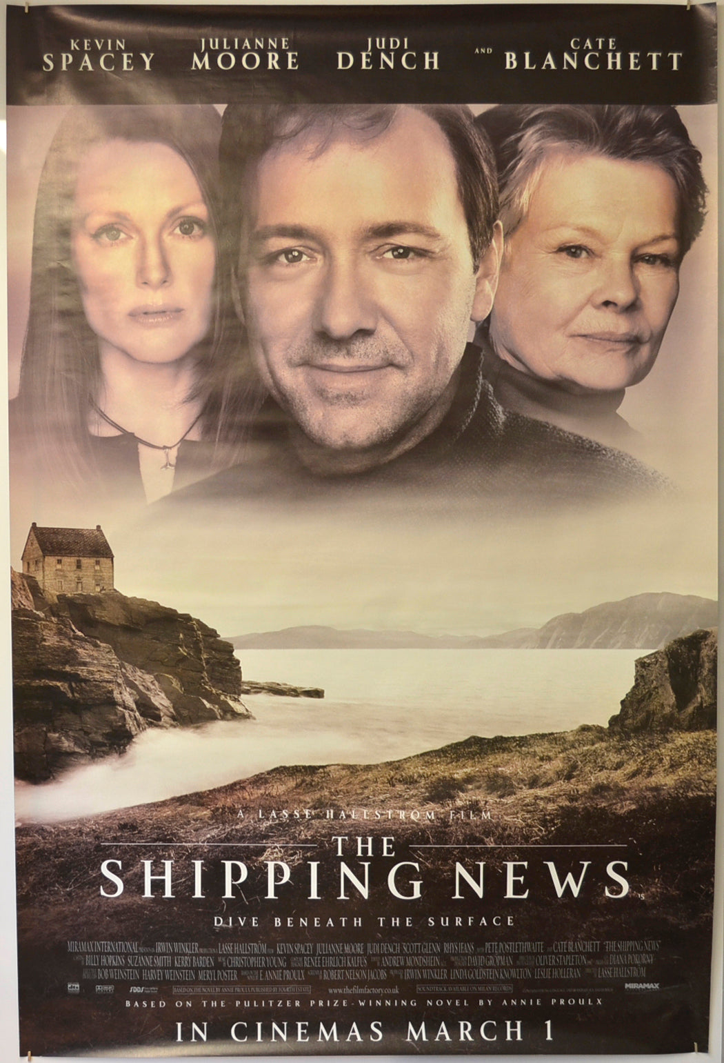 The Shipping News  Original British 4 Sheet Poster  - Film Poster - Movie Poster