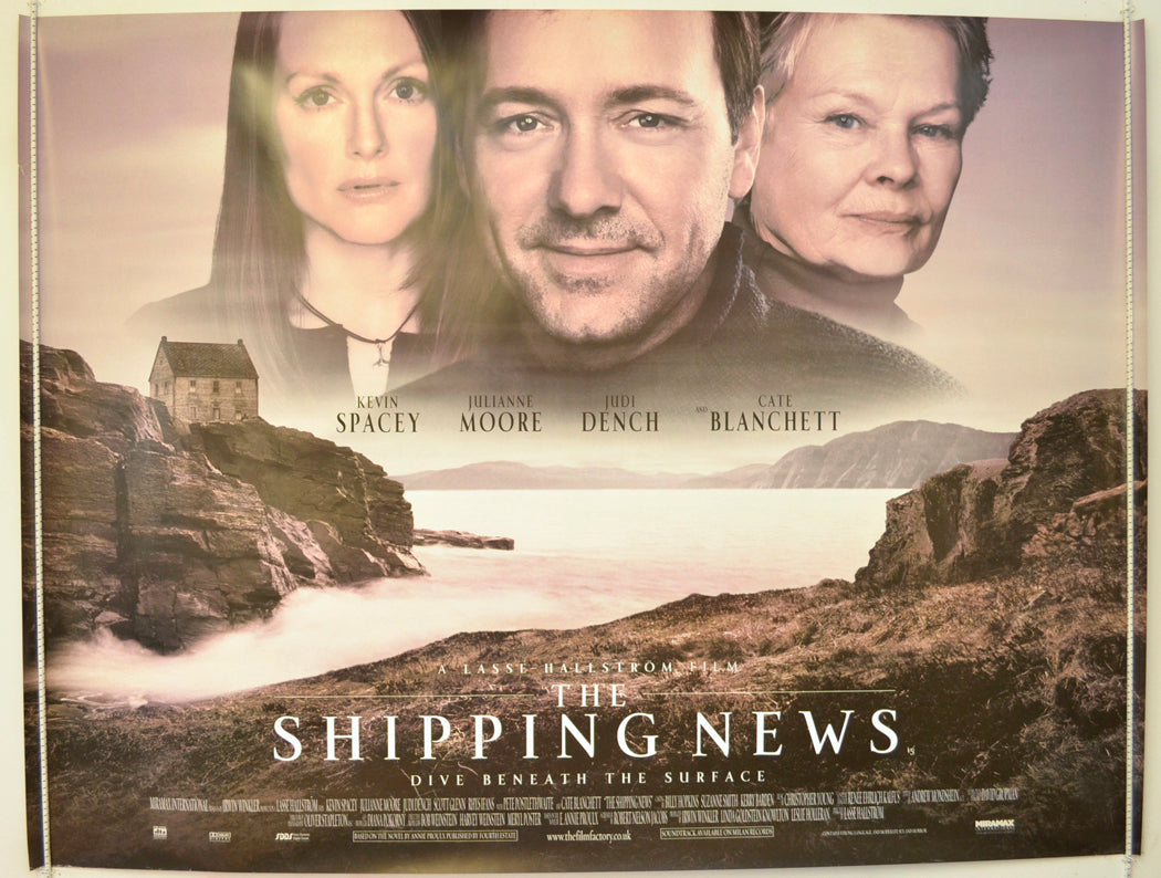 The Shipping News   Original Quad Poster - Film Poster - Movie Poster 