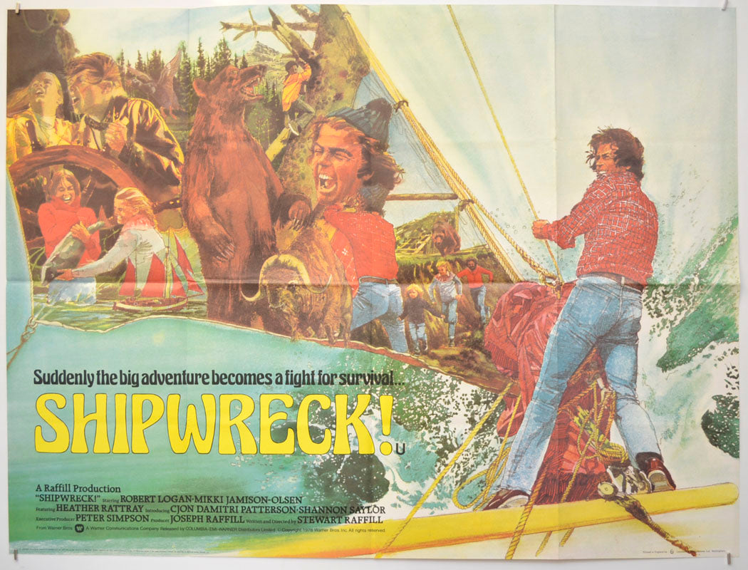 Shipwreck! (a.k.a. Adventures Of The Wilderness Family : Shipwreck !) Original Quad Poster - Film Poster - Movie Poster