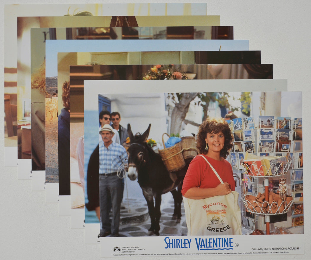 SHIRLEY VALENTINE (Full View) Cinema Set of Colour FOH Stills / Lobby Cards  