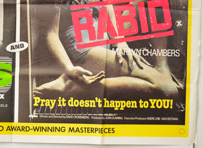 SHIVERS / RABID (Bottom Right) Cinema Quad Movie Poster 