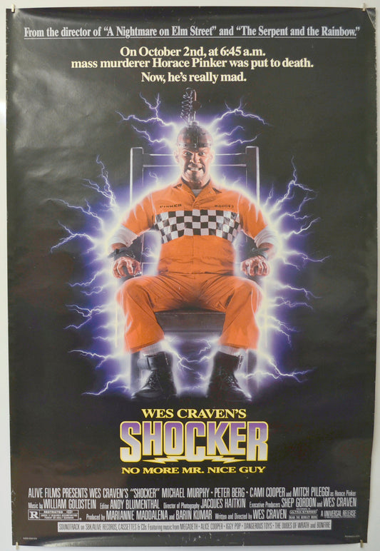 Shocker Original One Sheet Poster - Film Poster - Movie Poster