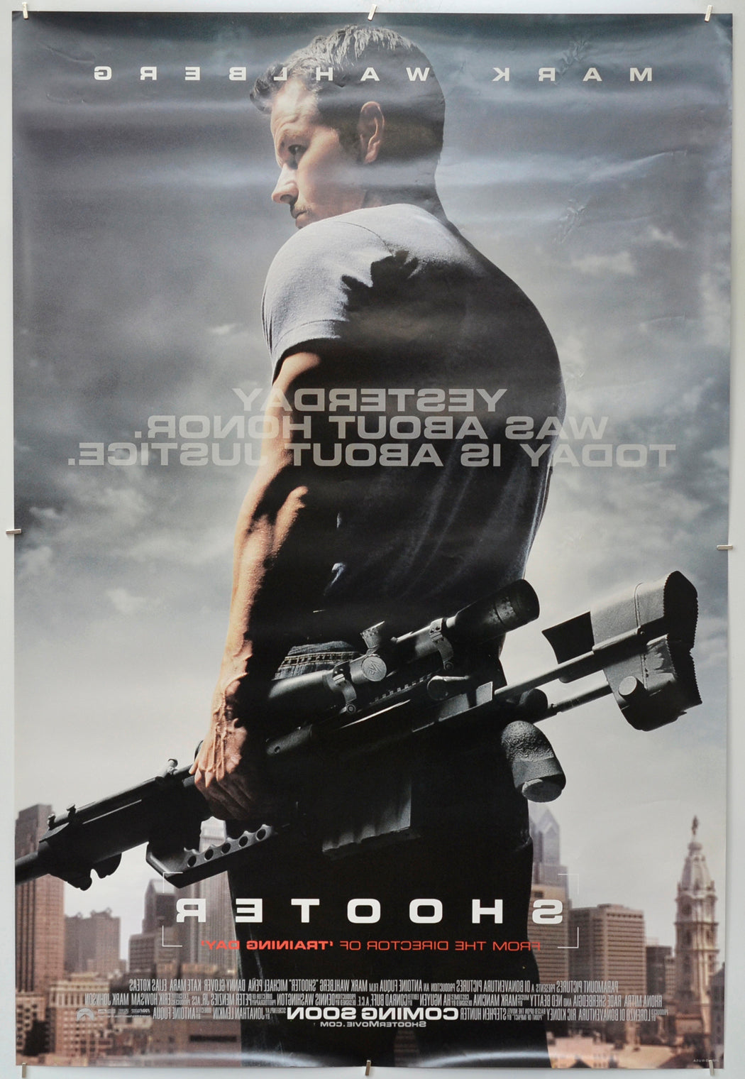 Shooter (Back) Cinema One Sheet Movie Poster 