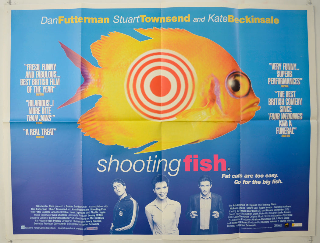 Shooting Fish   Original Quad Poster - Film Poster - Movie Poster 