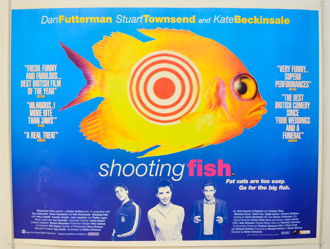 Shooting Fish  Original British Quad Poster - Film Poster - Movie Poster 