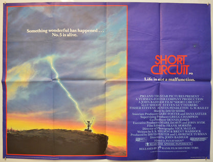 Short Circuit  Original Quad Poster - Film Poster - Movie Poster