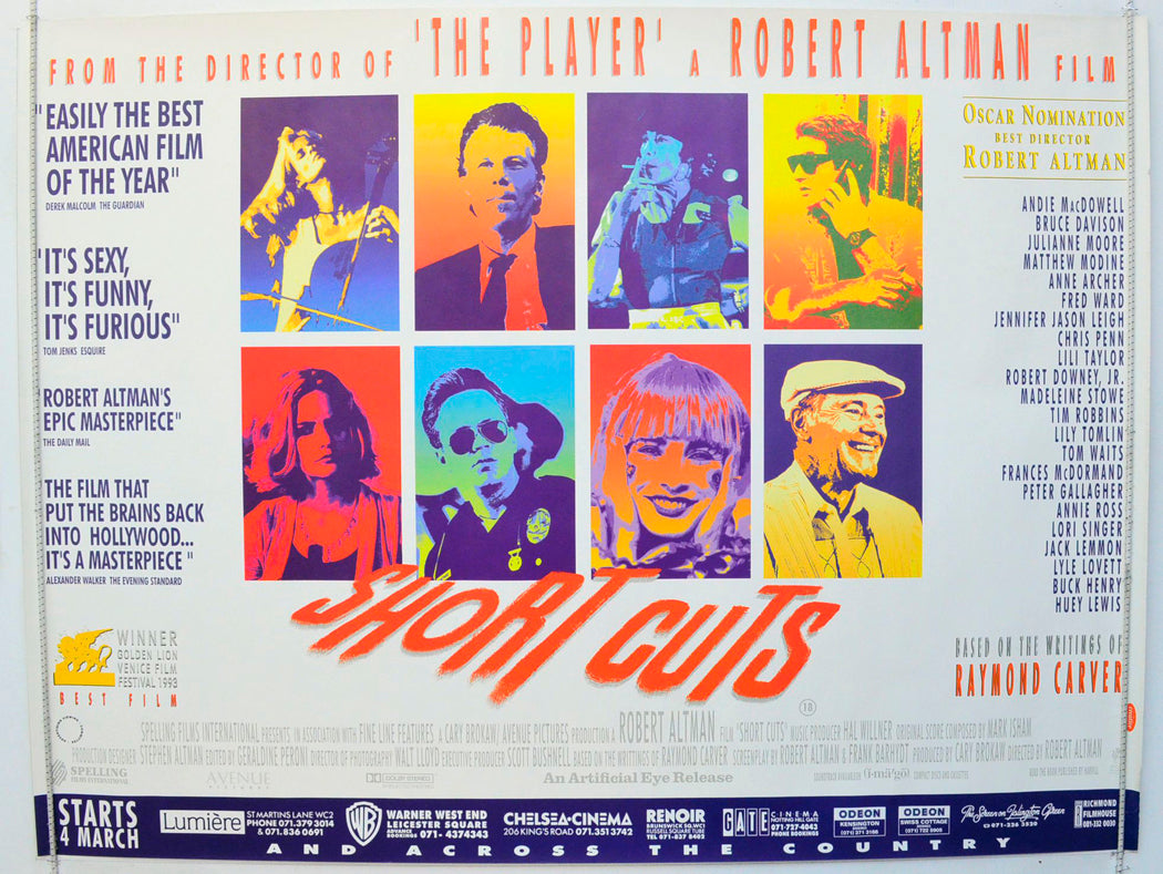 Short Cuts Original British Quad Poster - Film Poster - Movie Poster 