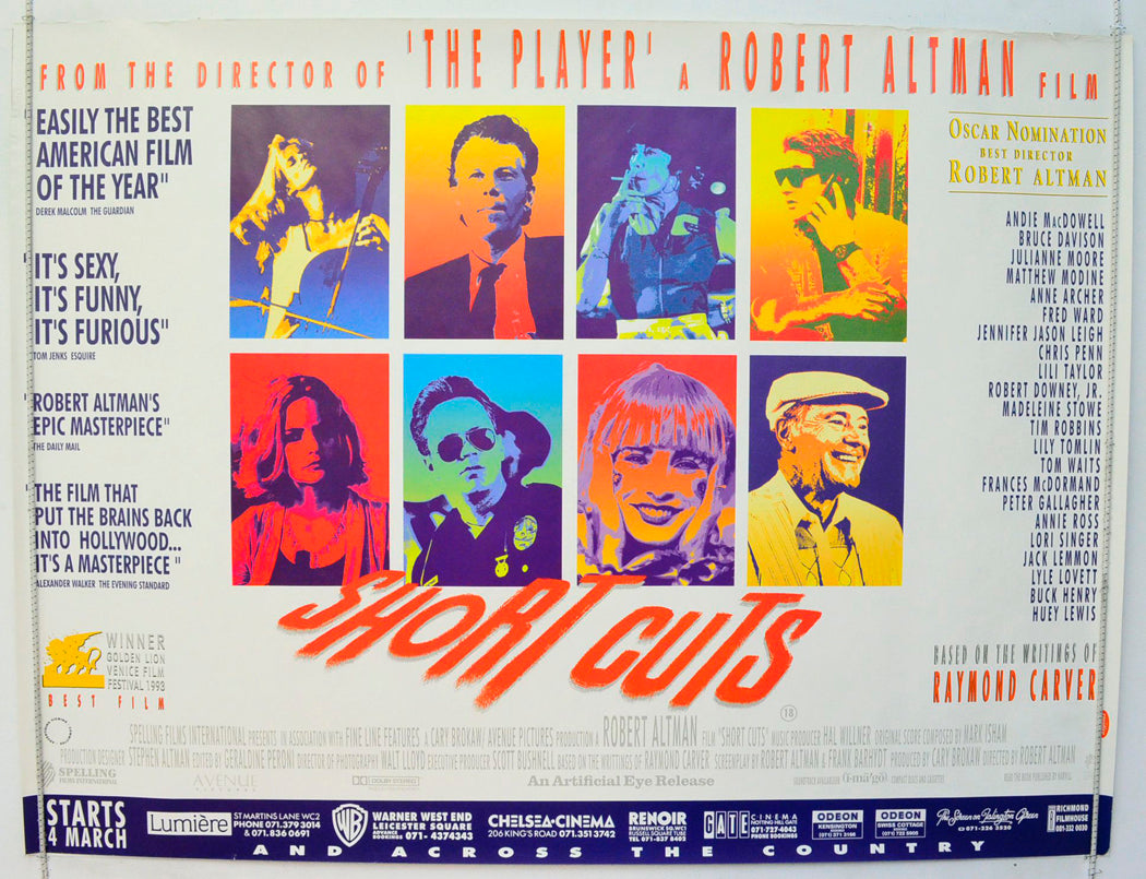 Short Cuts Original British Quad Poster - Film Poster - Movie Poster 