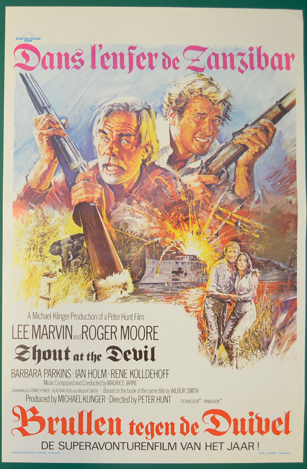 Shout At The Devil   Original Belgian Poster - Film Poster - Movie Poster  