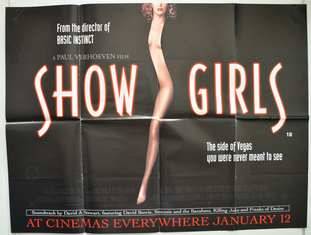 Showgirls  Original British Quad Poster - Film Poster - Movie Poster 