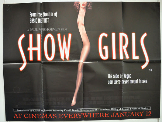 Showgirls  Original British Quad Poster - Film Poster - Movie Poster 